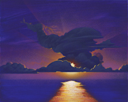 MALIBU SUNSET - Cloud Painting