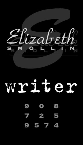 Elizabeth Smollin Business Card Design by her brother