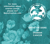Beary Couture Ovarian Cancer Signs Card Thumbnail