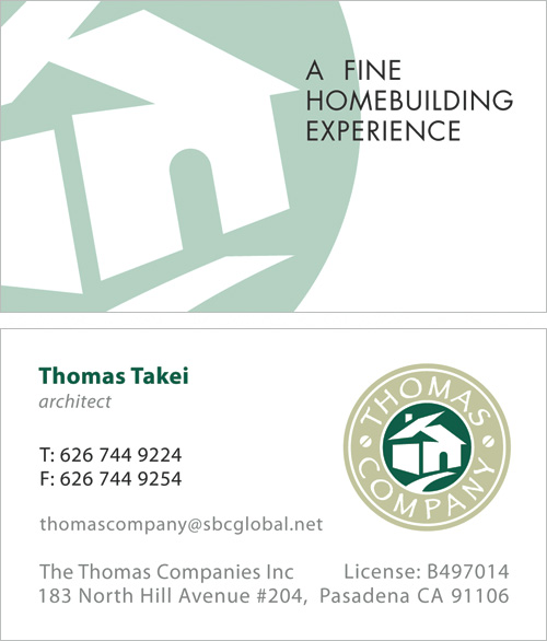 Thomas Company Business Card