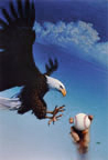 Sreamin Eagle basball poster by Mark Smollin
