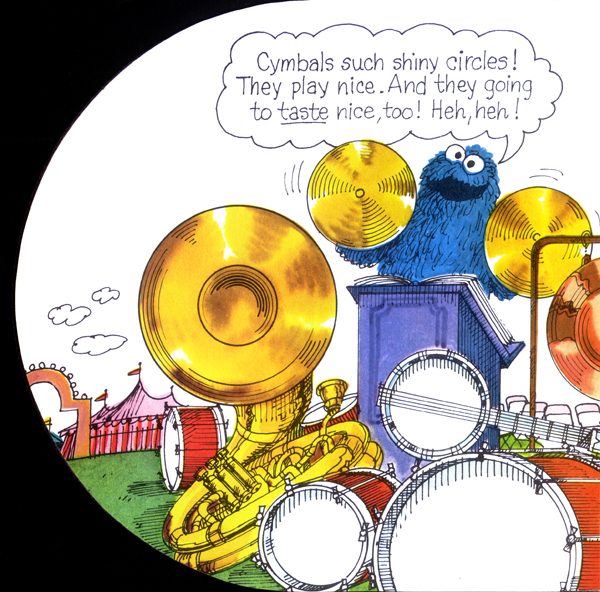 Page 24 of Cookie Monster's Circle Book illustrated by Michael Smollin