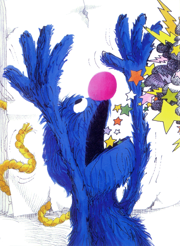 Grover's Dismay, book illustration detail by Michael Smollin