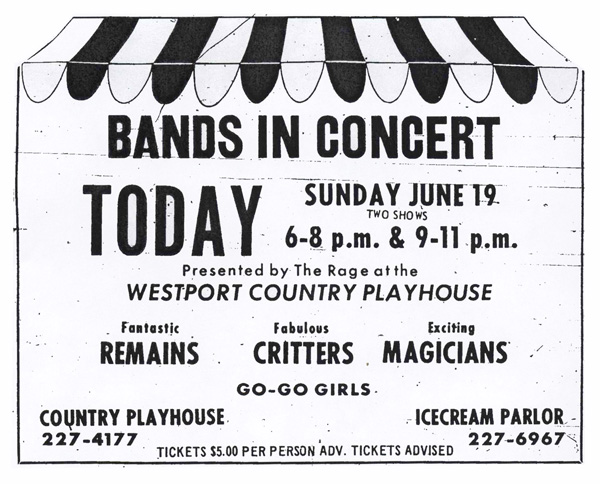 Westport Playhouse Concert Advertisement © Westport Town Crier 1966
