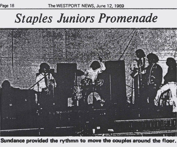 Sundance plays Staples Junior Prom Westport News June 12 1969