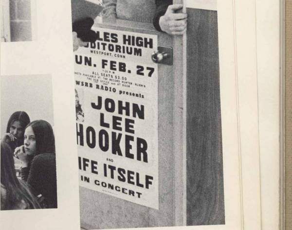 John Lee Hooker Poster As Recorded In the Staples 1972 Yearbook