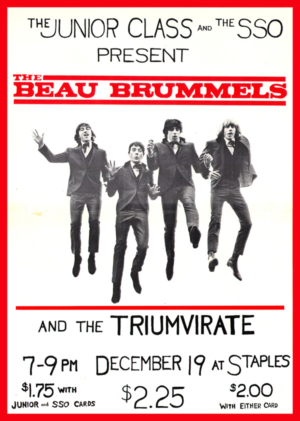 Beau Brummels Concert Poster 1966