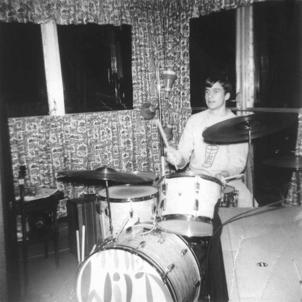 Mark Smollin On His Kit In The Baker Family Den And Rehearsal Room 1965.